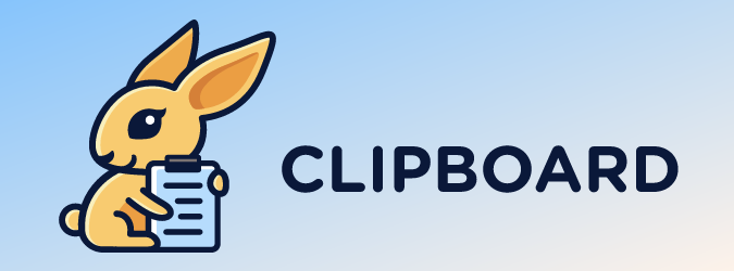 Clipboard logo.